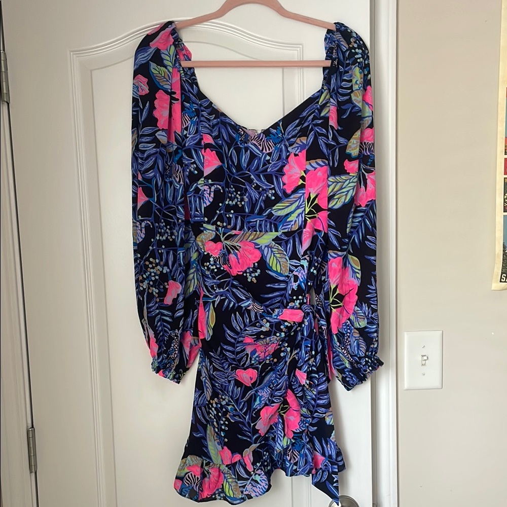 Lilly Pulitzer Floral Long Sleeve Dress